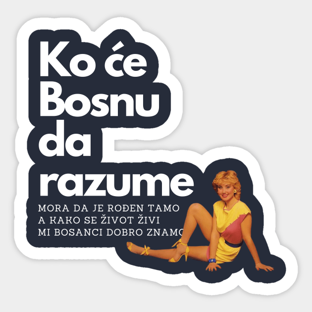 Mi Bosanci dobro znamo Sticker by ZdravieTees